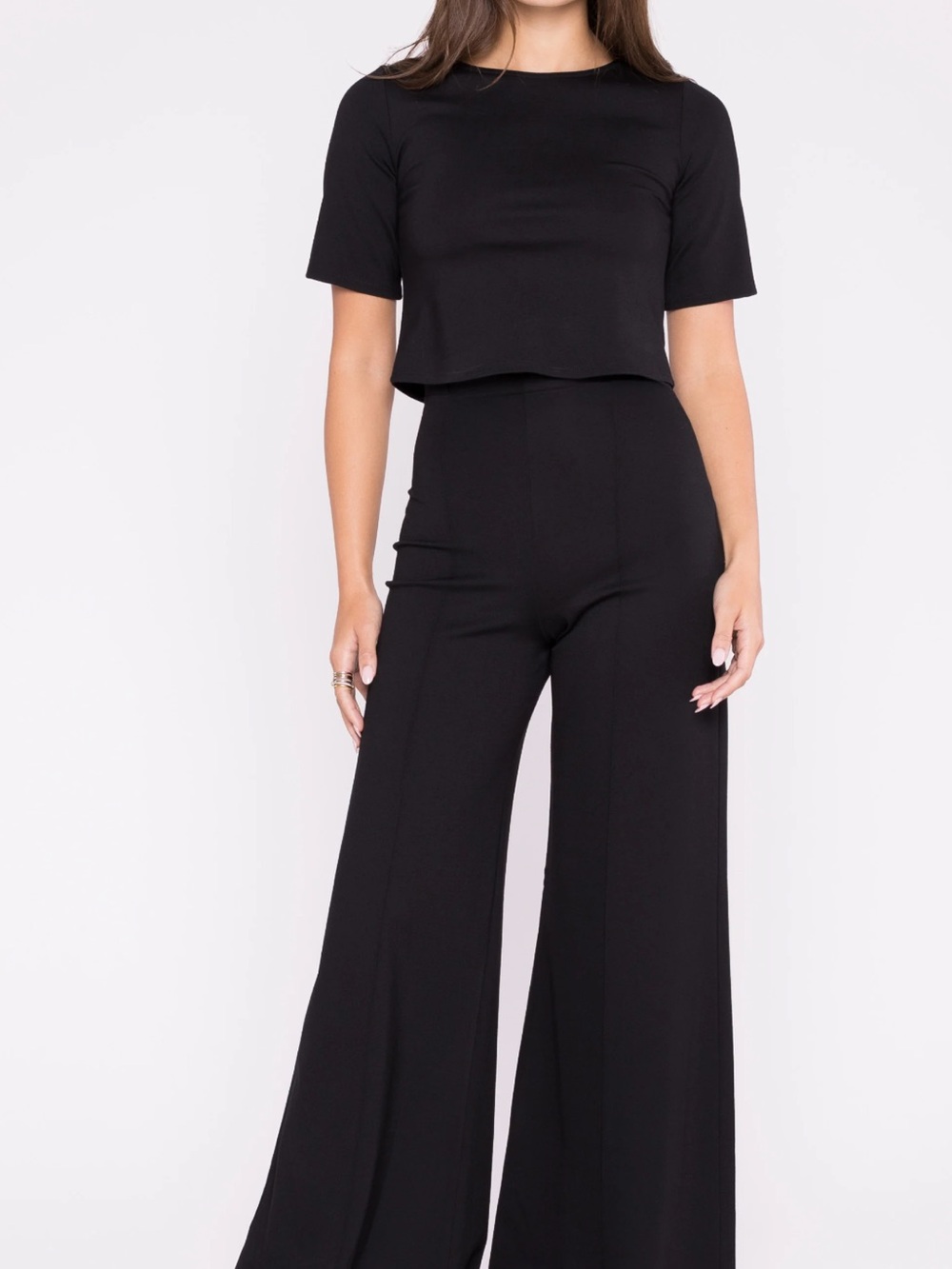 Ripley Rader Black Ponte Wide Leg Pant